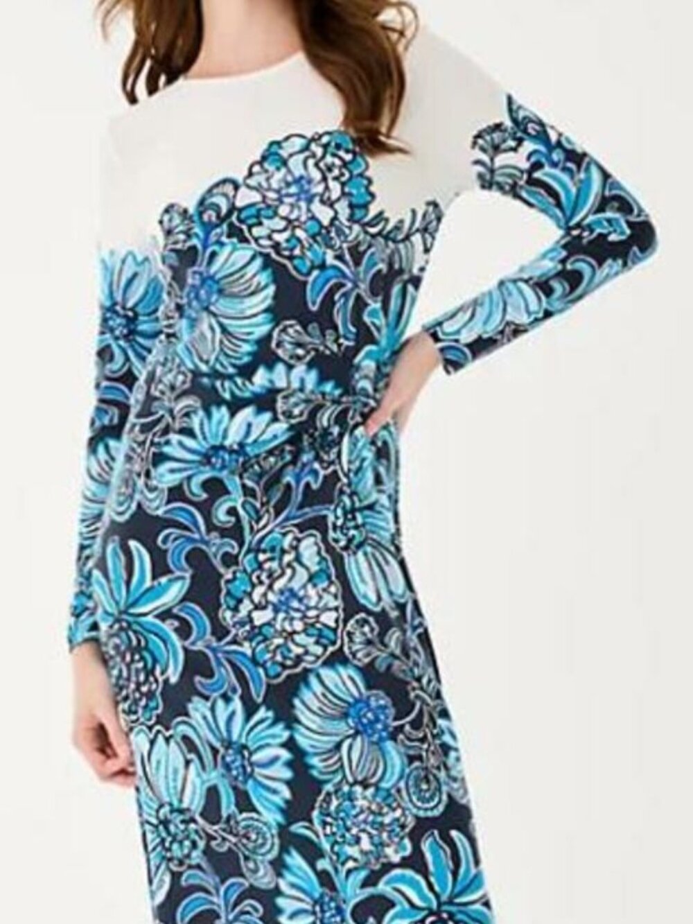 Lilly Pulitzer Nyla Maxi Dress, Low Tide Navy, XL, NWT